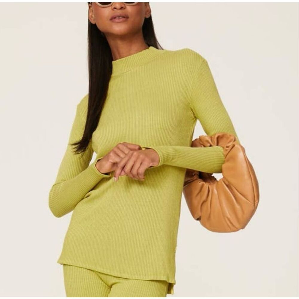 ✨SIMON MILLER RIB OZ EASY SZ LARGE CREWNECK KIWI SWEATER✨